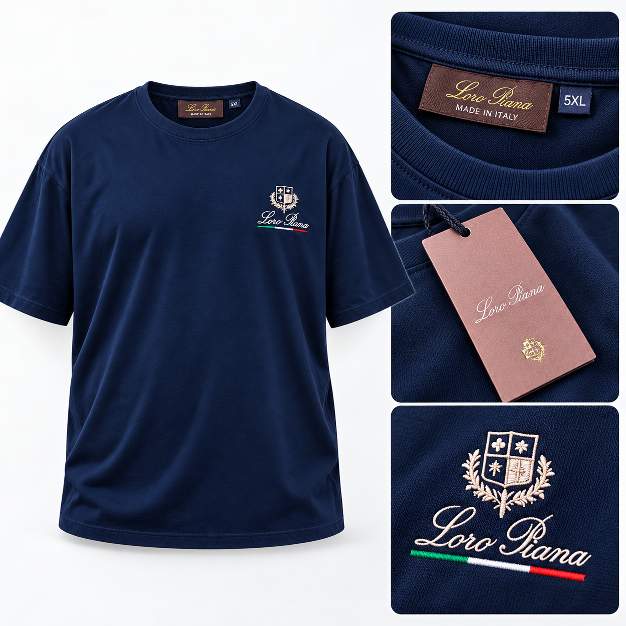 تیشرت یقه گرد Loro piana — تصویر 7