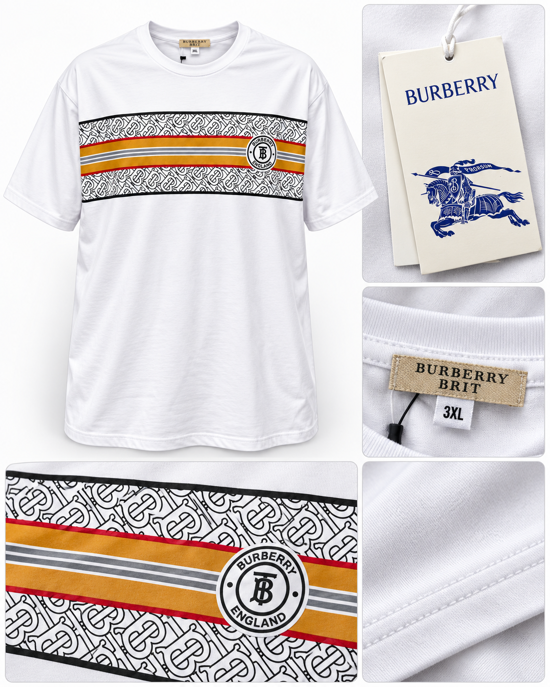 تی شرت یقه گرد BURBERRY  — تصویر 8